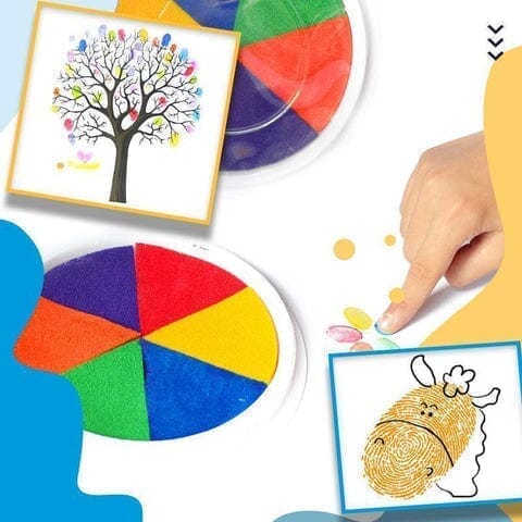 Kit de pintura de Dedos para crianças pintura de Dedos -edu-139 VF Villa Kids 