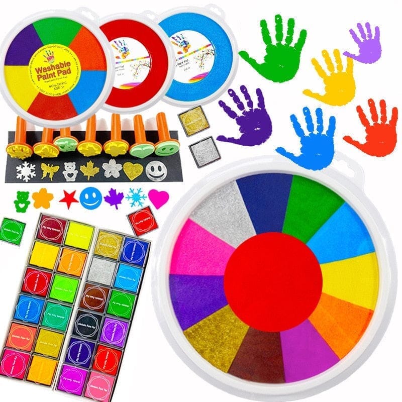 Kit de pintura de Dedos para crianças pintura de Dedos -edu-139 VF Villa Kids 