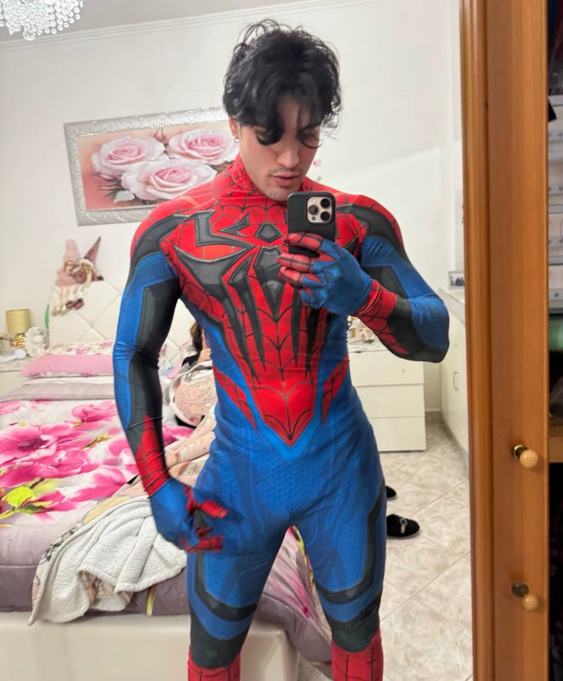 Fantasia Homem Aranha Rivals Game Jogo Cosplay Traje Unissex Lançamento