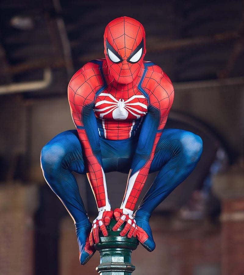 Fantasia Homem-Aranha Traje Avançado Game Cosplay Luxo PS4 / PS5