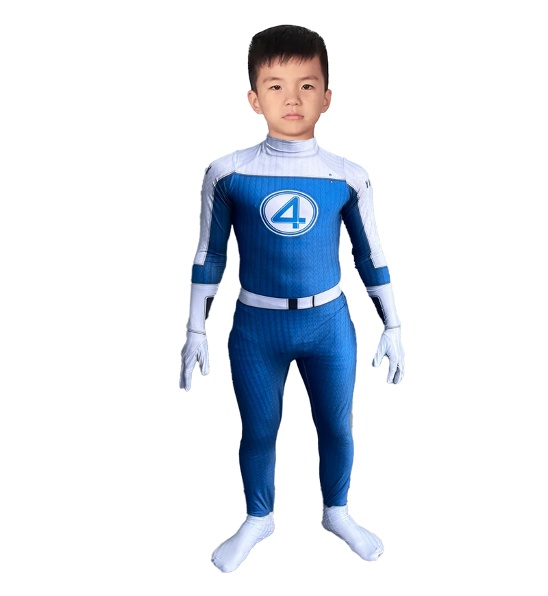 Fantasia Infantil Quarteto Fantástico Filme 2025 Cosplay Traje Crianças