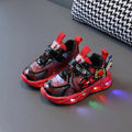 Tênis Infantil Masculino Homem Aranha Led Spider 2