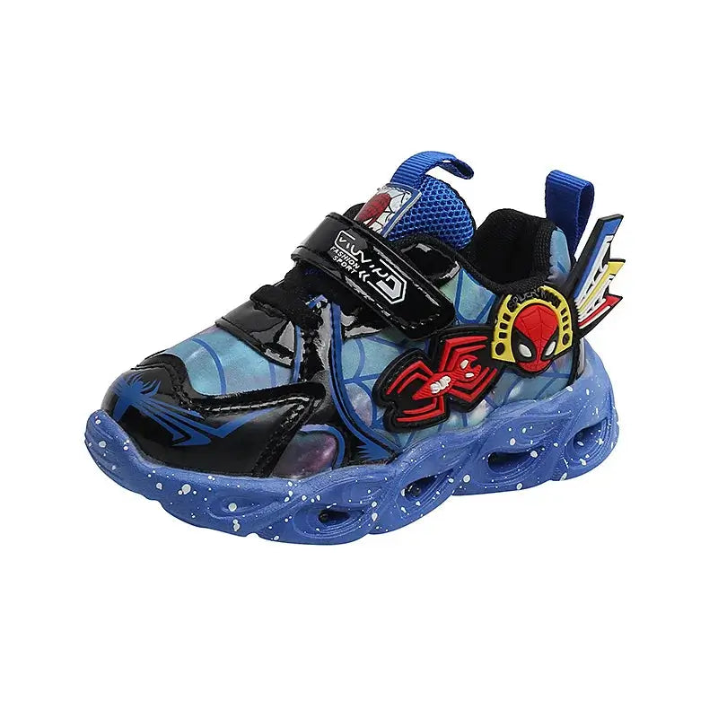 Tênis Infantil Masculino Homem Aranha Led Spider 2