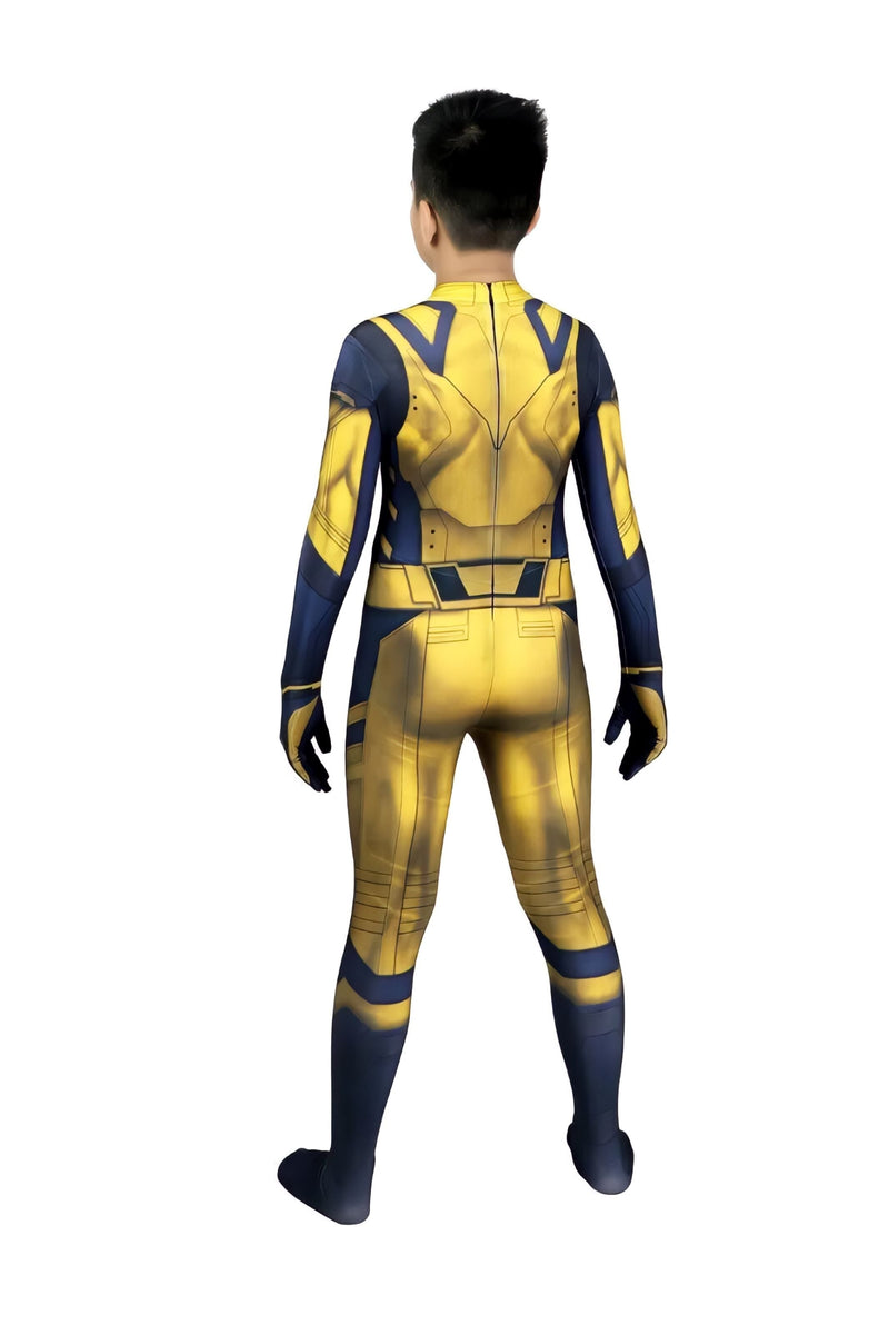 Fantasia Cosplay Infantil Wolverine Filme Deadpool Traje Luxo Profissional