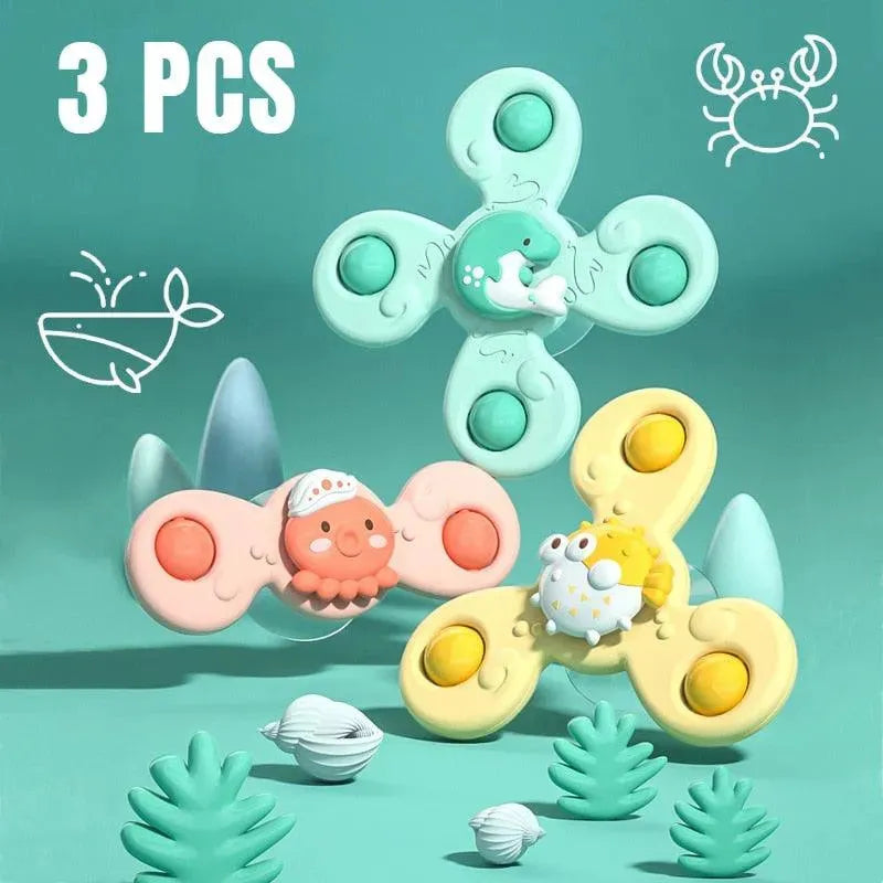 SPIN POP - KIT 3 Un - Brinquedos Giratórios Interativos