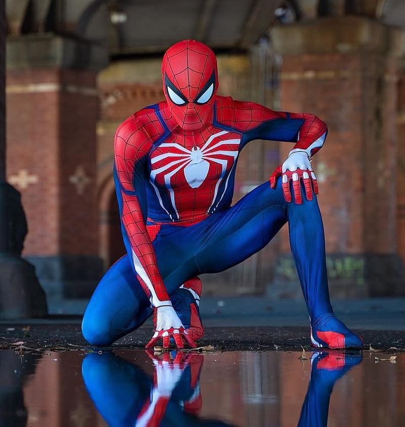 Fantasia Homem-Aranha Traje Avançado Game Cosplay Luxo PS4 / PS5