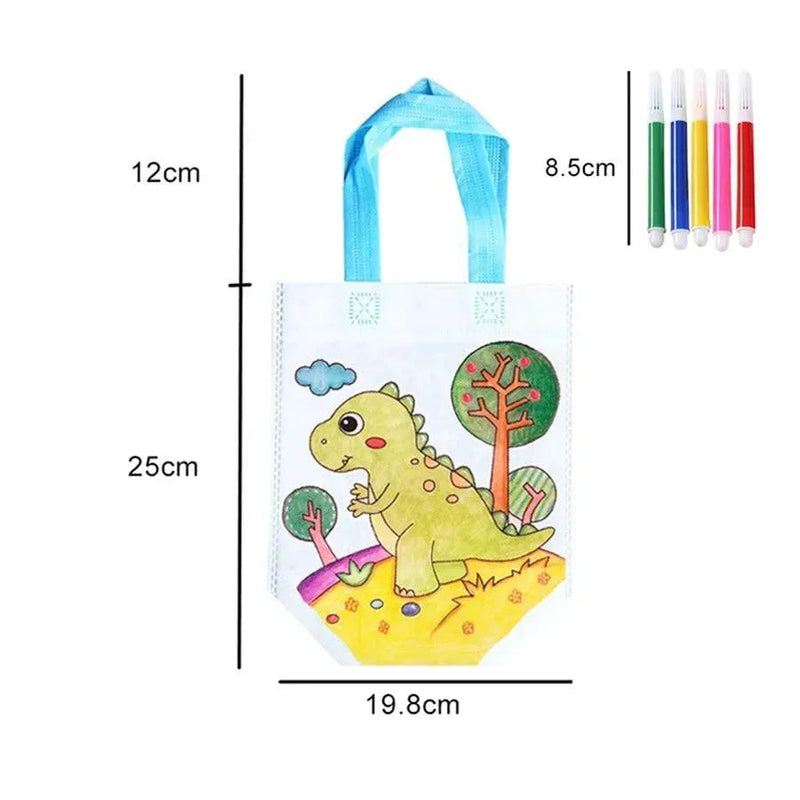 Kit Sacolinhas para Pintar com Canetinhas