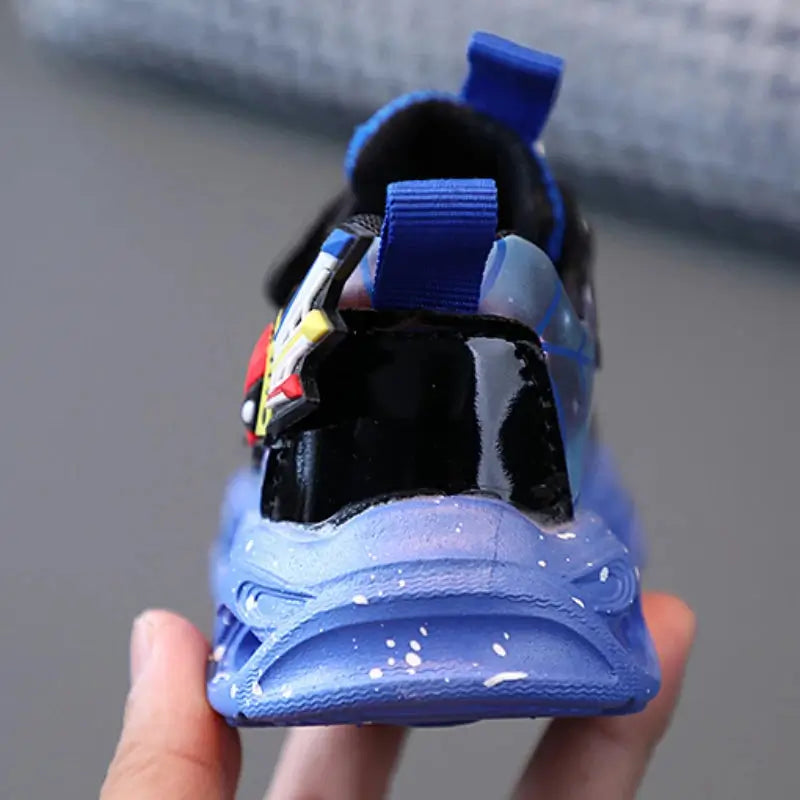 Tênis Infantil Masculino Homem Aranha Led Spider 2