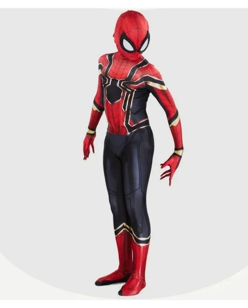 Fantasia Cosplay Heróis Infantil Homem Aranha De Ferro Eventos Traje