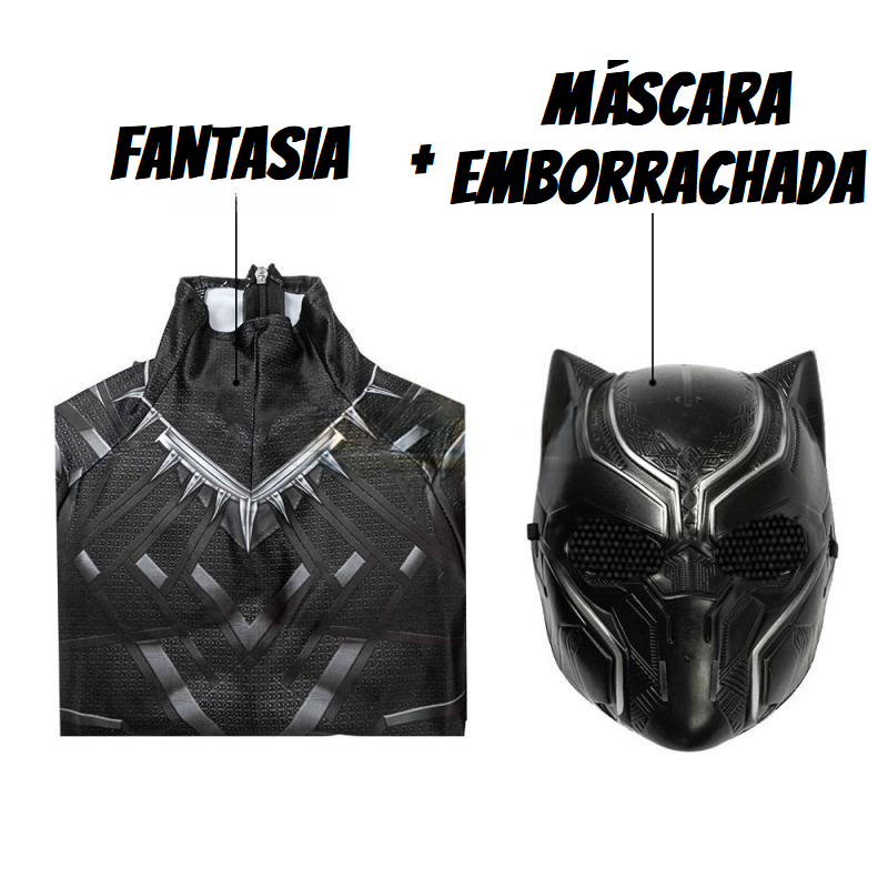 Fantasia Feminina Pantera Negra Filme + Máscara Cosplay Traje Adulto e Infantil