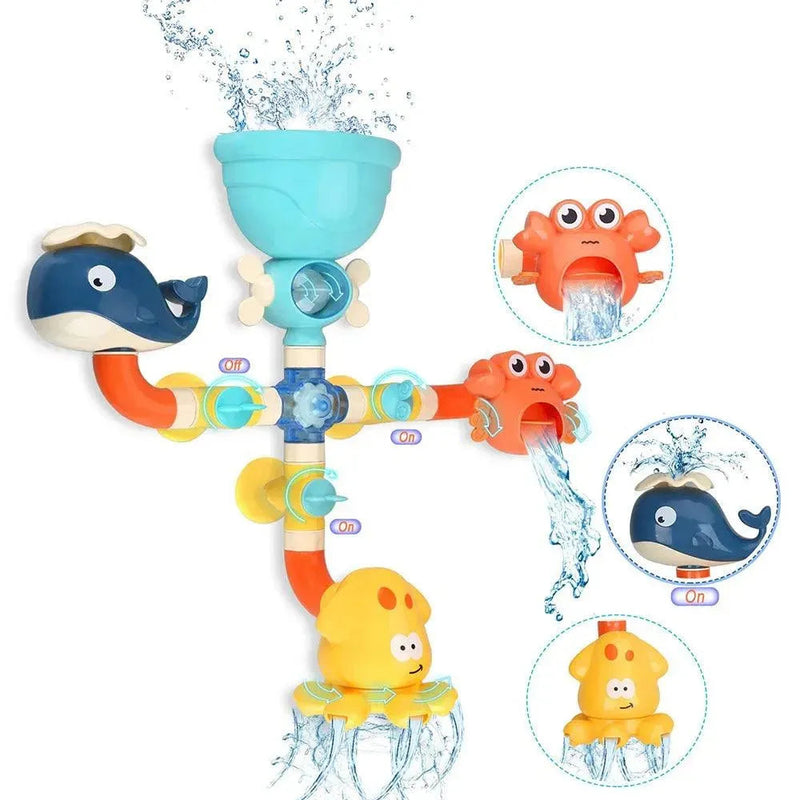 Brinquedo de Banho Interativo - Tubos de Água