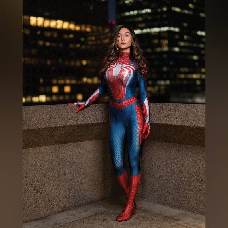 Fantasia Mary Jane Traje Game Cosplay Feminino PS4 PS5 Game Luxo Profissional