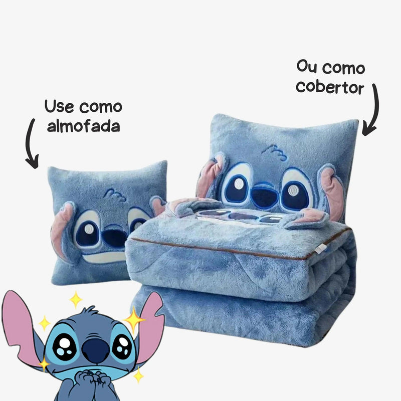 Almofada e Cobertor Stitch - 2 em 1