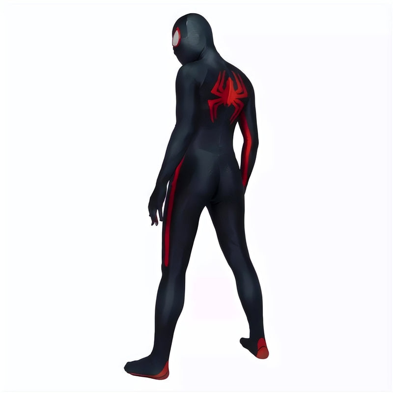 Fantasia Miles Morales Aranhaverso Filme 2 Cosplay Traje Luxo com Lentes