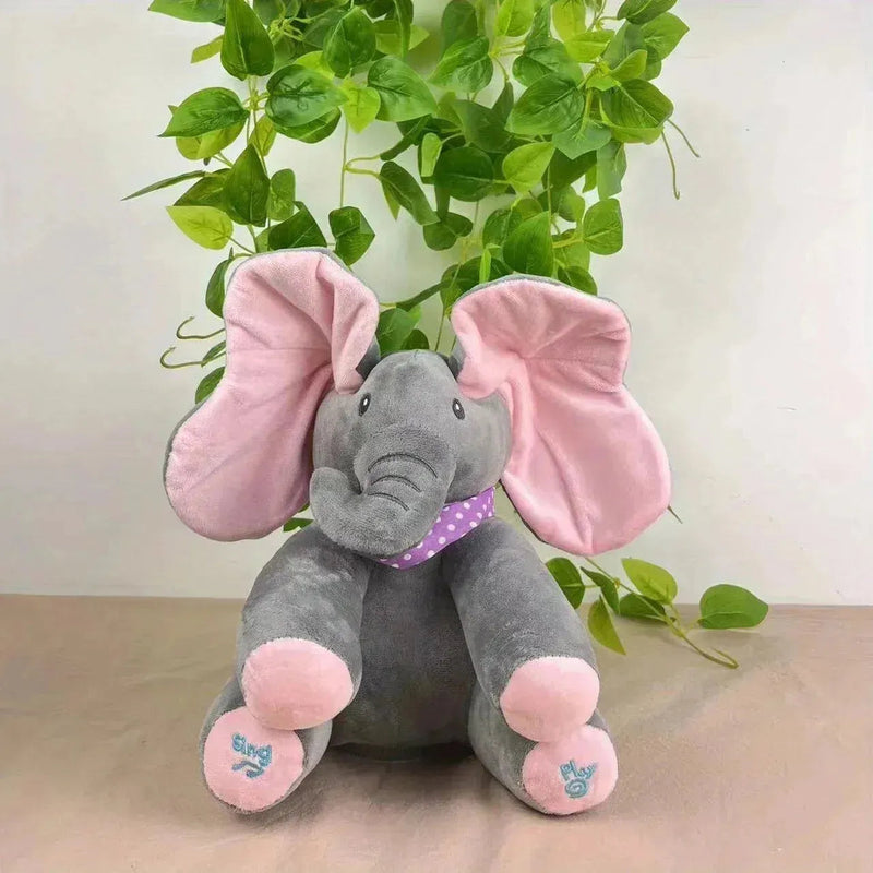 Pelúcia Bebê Elefante Esconde-esconde