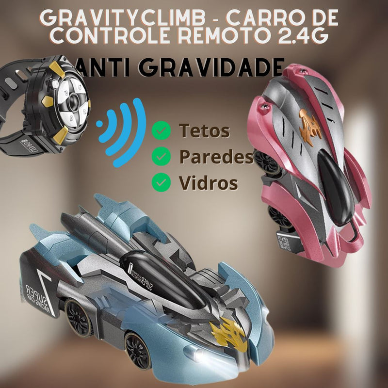 GravityClimb - Carro de Controle Remoto 2.4G Anti Gravidade Gravityclimb - brin - 459 Villa Kids 