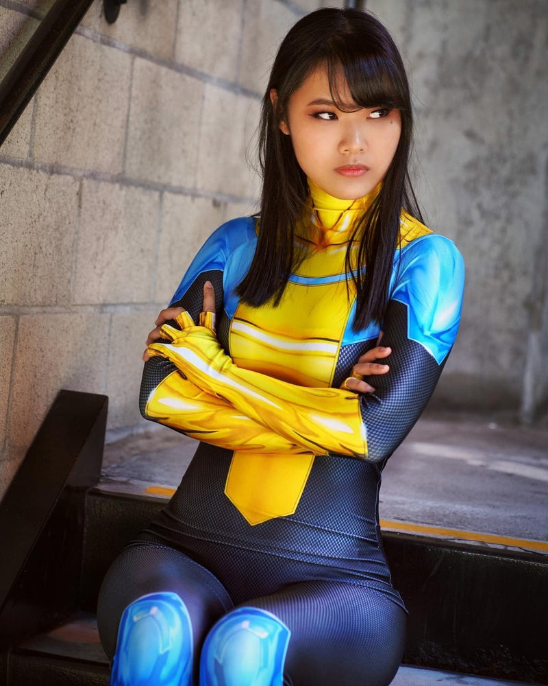 Fantasia Feminina Invencível Série Cosplay Traje Luxo Profissional Mulheres