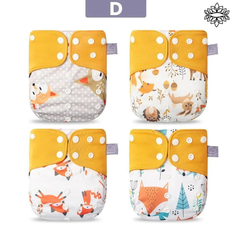 Fralda Ecológica Ajustável - Kit 4un