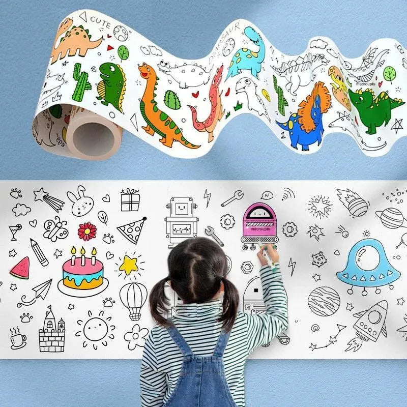 Bobina Criativa de Desenhos (3 Metros de Muitos Desenhos)