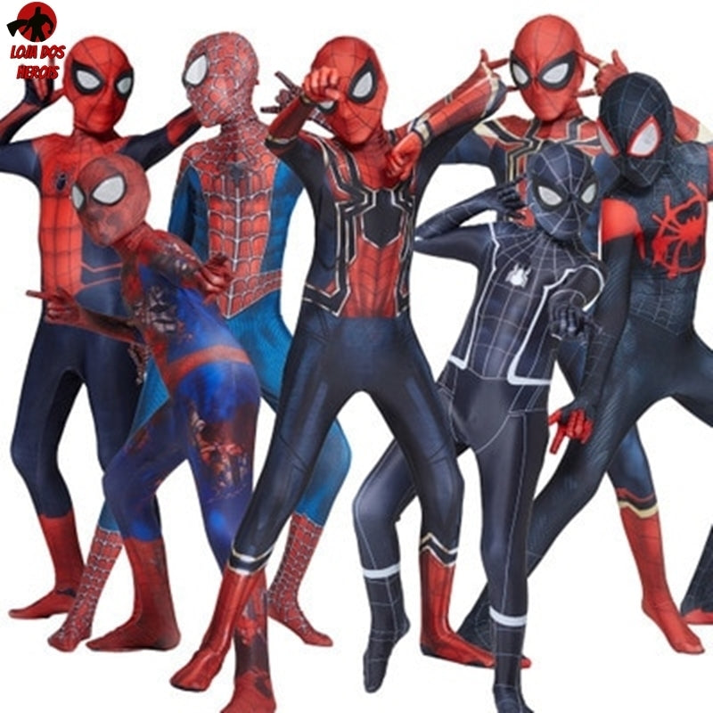 Fantasia Venom Homem Aranha Cosplay Heróis Infantil Eventos Traje Crianças
