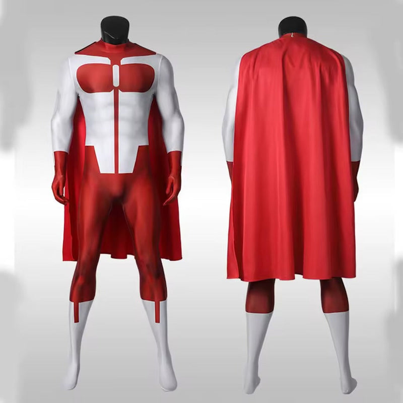 Fantasia Traje Omni-Man Série Invencível Com Capa Cosplay Adulto e Infantil