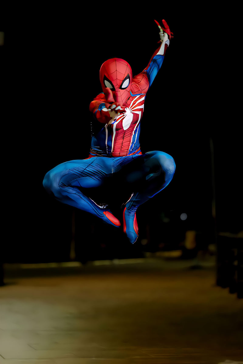 Fantasia Homem-Aranha Traje Avançado Game Cosplay Luxo PS4 / PS5