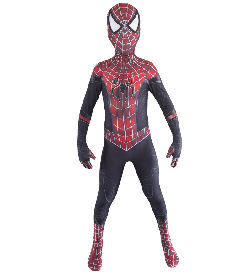Fantasia Cosplay Tobey Híbrido Clássico x Longe de Casa Infantil Homem-Aranha Traje Luxo