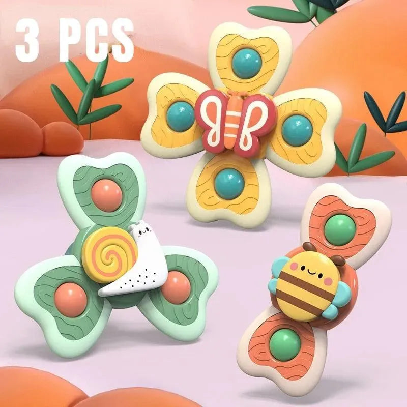 SPIN POP - KIT 3 Un - Brinquedos Giratórios Interativos