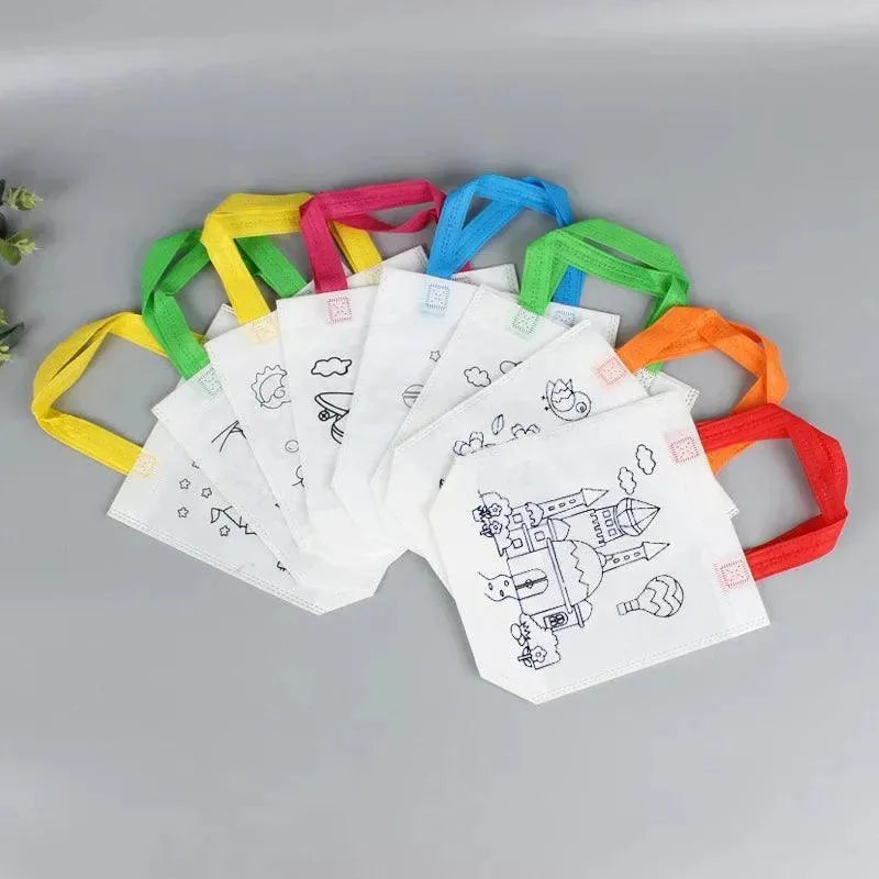 Kit Sacolinhas para Pintar com Canetinhas