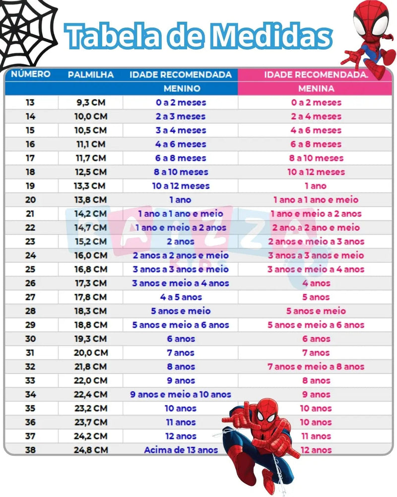Tênis Infantil Masculino Homem Aranha Led Spider 2