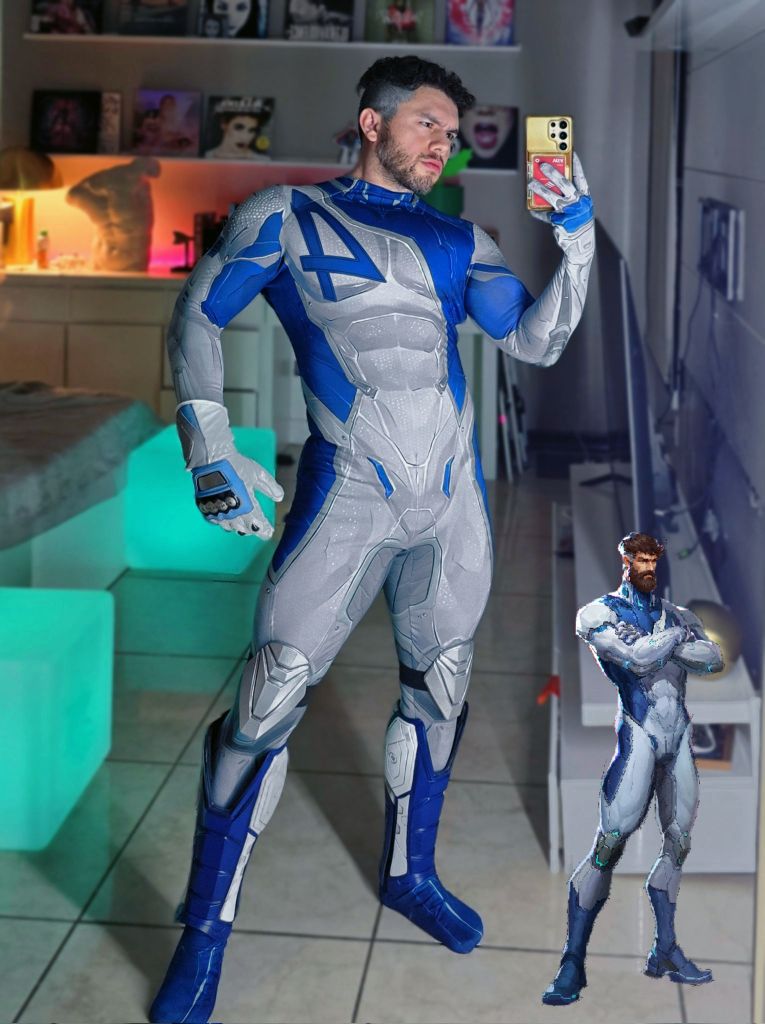 Fantasia Quarteto Sr Fantástico Rivals Game Jogo Cosplay Traje Masculino e Feminino