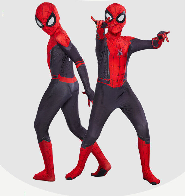 Fantasia Cosplay Heróis Infantil Homem Aranha Longe de Casa Eventos Festas
