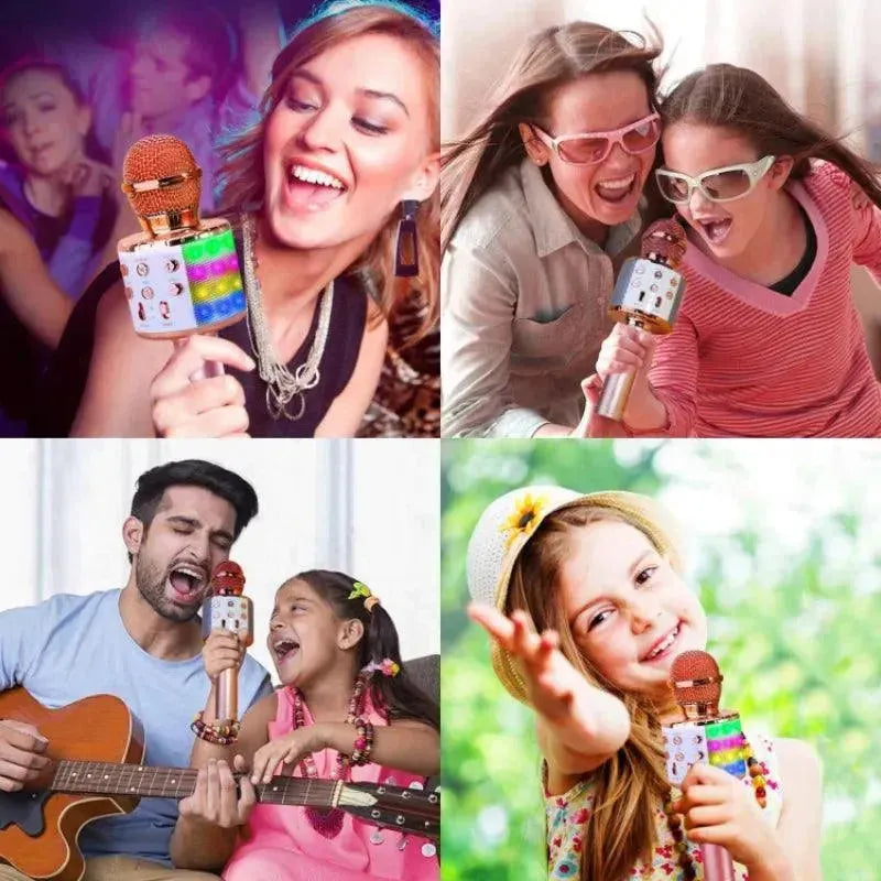 Microfone Karaokê Bluetooth Infantil