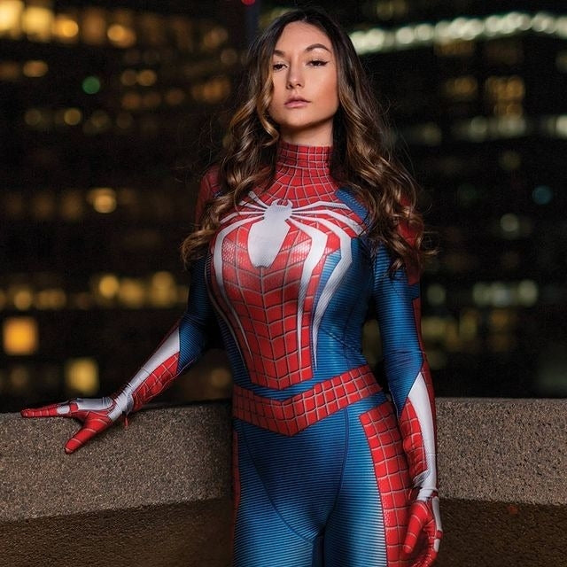 Fantasia Mary Jane Traje Game Cosplay Feminino PS4 PS5 Game Luxo Profissional