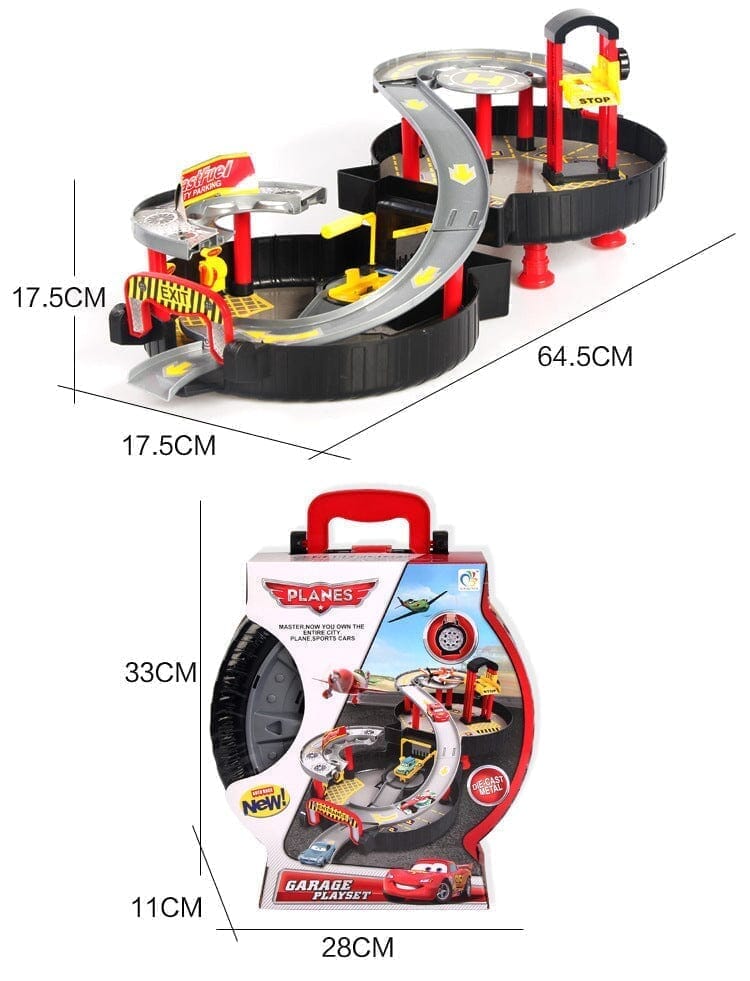 Pista Esportiva Com Maleta - Tema Carros Pista Esportiva -brin-192 Kidslandia 