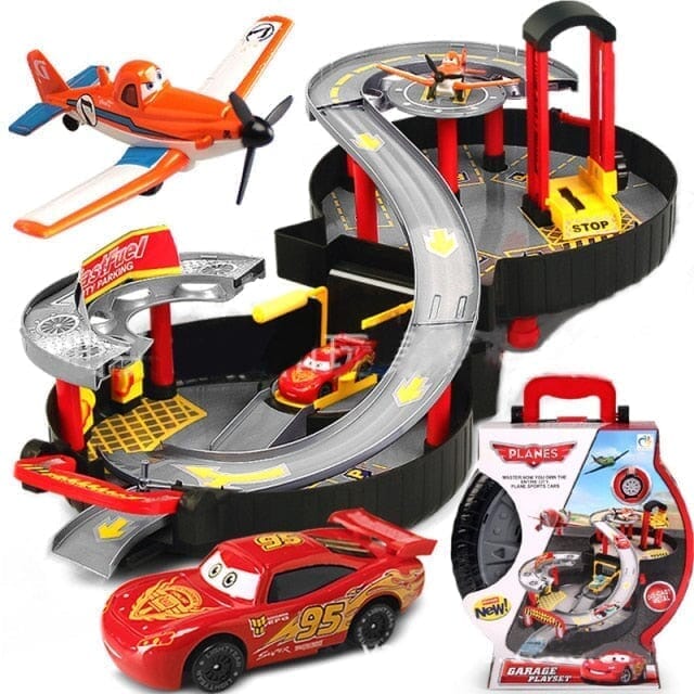 Pista Esportiva Com Maleta - Tema Carros Pista Esportiva -brin-192 Kidslandia 