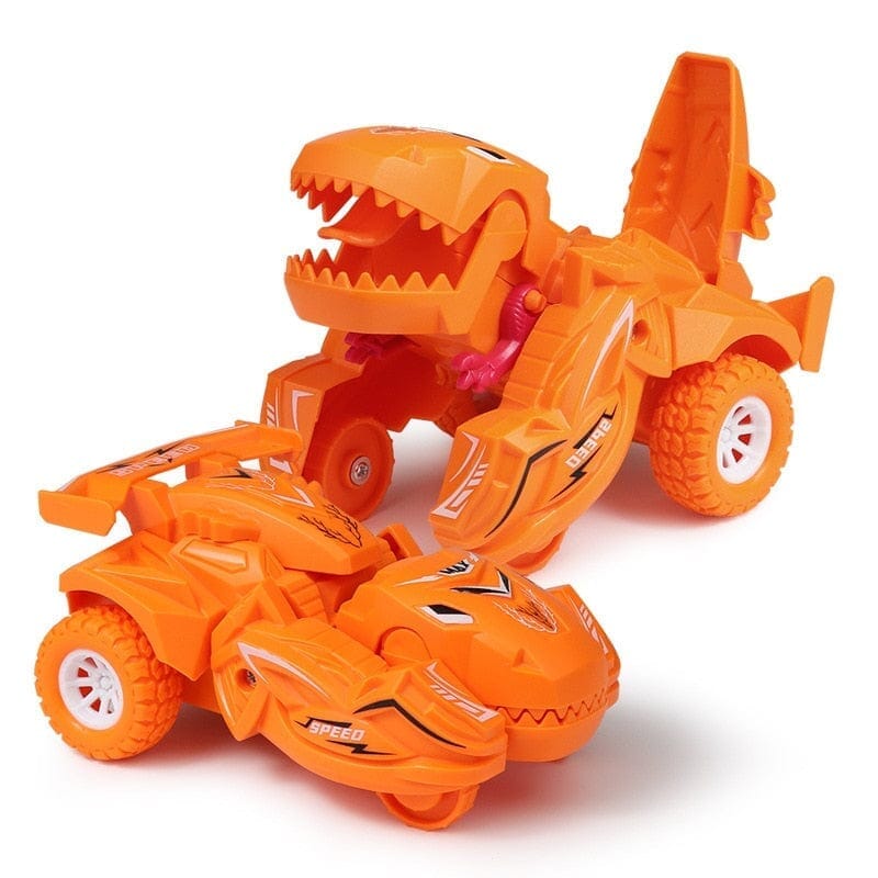 Dino Car Transformer dino-edu-242 VF Villa Kids Laranja 