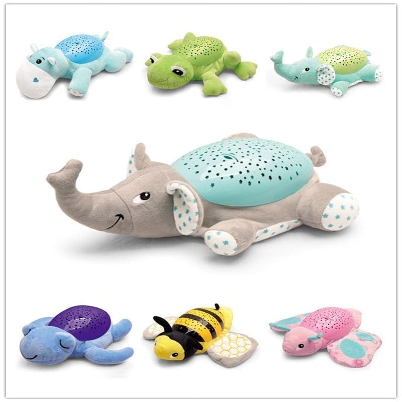 Animais de Pelúcia com Projeção de Céu Estrelado Animais - Pel - 007 Kidslandia 