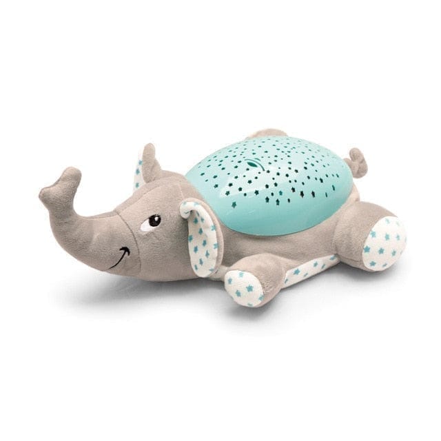 Animais de Pelúcia com Projeção de Céu Estrelado Animais - Pel - 007 Kidslandia Elefante 