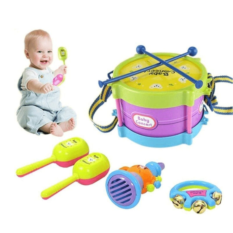 Baby Concert - Kit com 5 Instrumentos Musicais Infantis Baby Concert - brin - 011 VF Villa Kids 