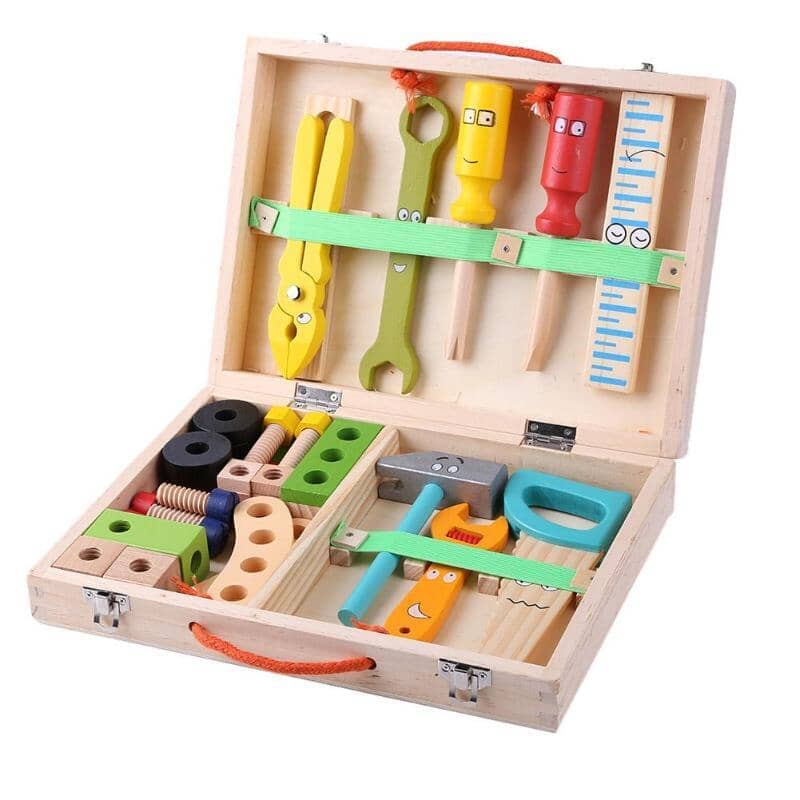 Bancada infantil de ferramentas Montessori bancada - brin - 016 VF Villa Kids 01 