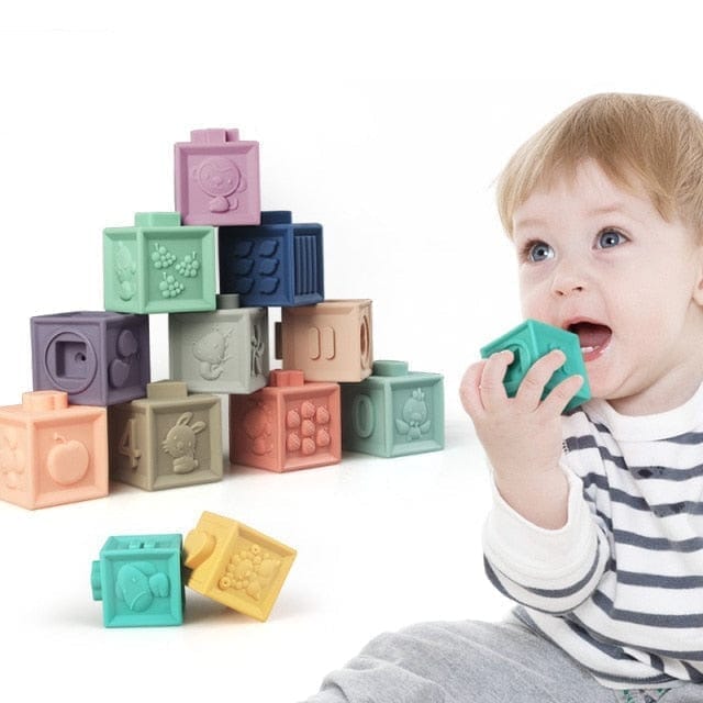 Blocos De Construção 3D Macios Para Bebês (Conjunto) - VF Villa Kids - Blocos - brin - 025 - VF Villa Kids - 6 Peças - -