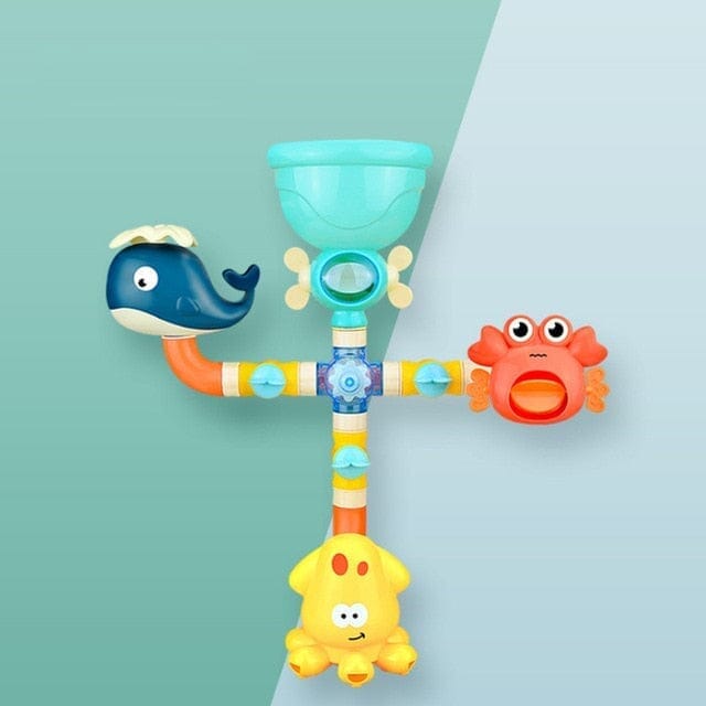 Brinquedo De Banho Para Bebês Brinquedo - bebe - 048 VF Villa Kids Completo - 4 Animais (4 brinquedos) 