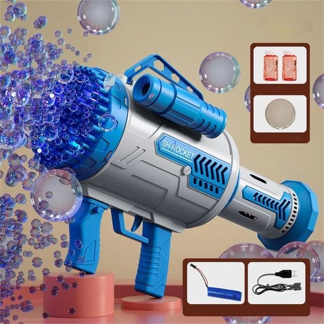 Bubble soap bazooka bolha de sabão Bubble soap - brin - 059 VF Villa Kids Rocket com LEDs Azul 