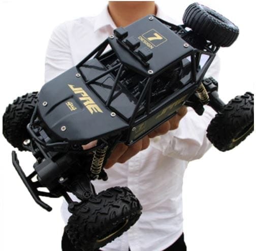 Carrinho de Controle Remoto 4X4 Monster Truck 28cm Carrinho - brin - 071 VF Villa Kids Preto 