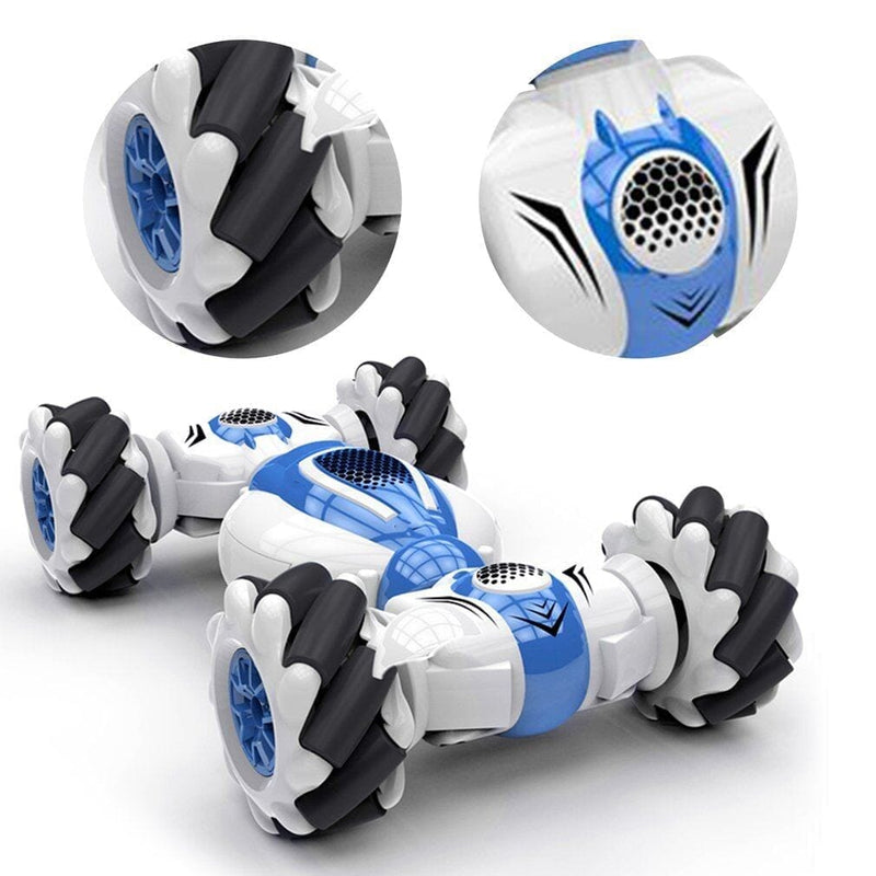 Carro Para Acrobacias Com Controle Inovador - Para Meninos Carro - brin - 075 Kidslandia Azul 