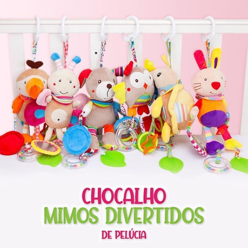 Chocalho Mimos Divertidos de Pelúcia chocalho - pel - 080 VF Villa Kids 