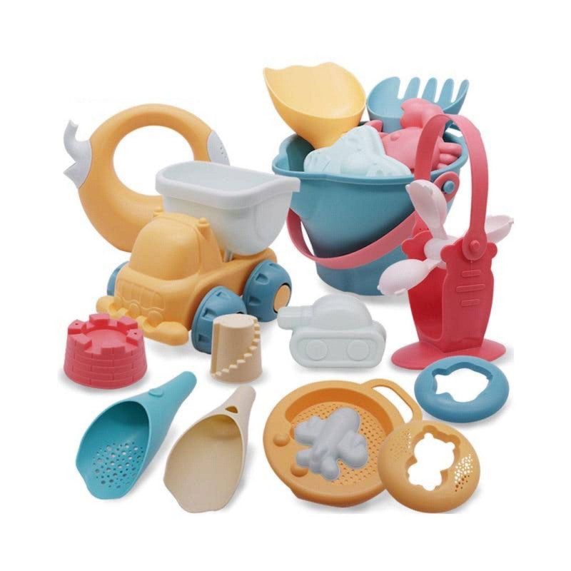 Conjunto De Brinquedos Para Praia - 17 Peças Brinquedos - brin - 085 Kidslandia 