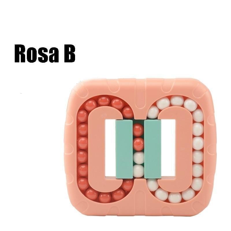 Cubo mágico giratório para alívio do estresse cubo magico - brin - 092 Kidslandia Rosa B 