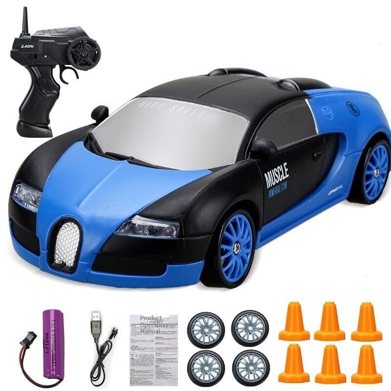 Drift-Car Drift-Car-brin-382 VF Villa Kids Bugatti Azul e Preto 